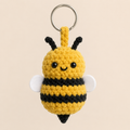 Velvet Baby Bee Keychain