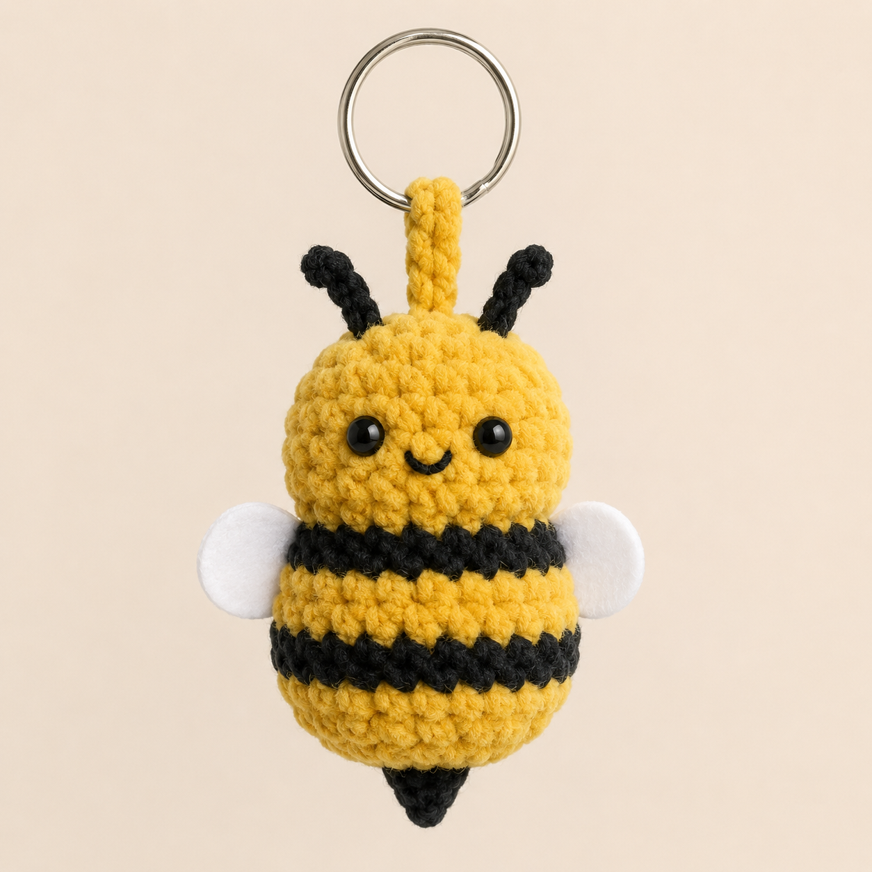 Velvet Baby Bee Keychain