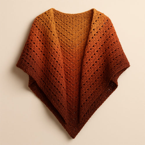 Yarnspresso — Autumn Cascade Shawl — Cakes Aran Crochet Pattern
