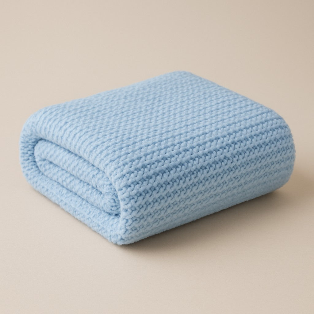 Yarnspresso — Blue Skies Baby Blanket — Baby Dream Baby Blue Knitting Pattern