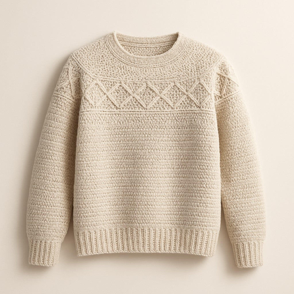 Yarnspresso — Echo Ridge Overlay Sweater — Saver Crochet Pattern
