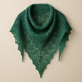 Yarnspresso — Emerald Breeze Boho Lace Shawl — Knitting Pattern