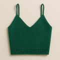 Yarnspresso — Emerald V-Neck Summer Crop Top — Knitting Pattern