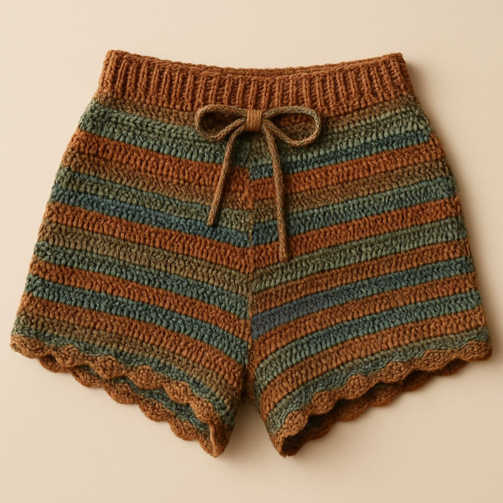 Yarnspresso — Festival Vibes Knitted Shorts — Knitting Pattern
