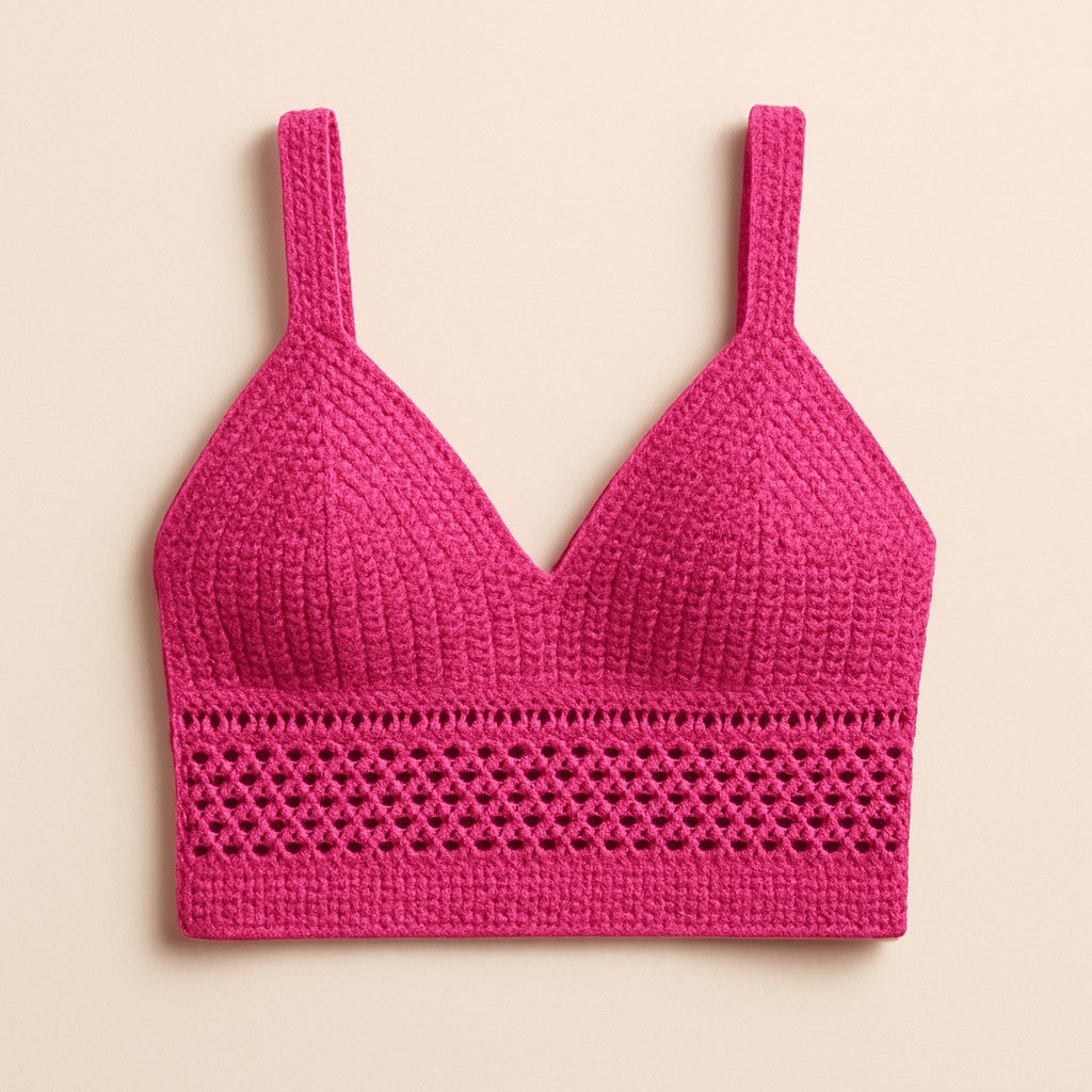 Yarnspresso — Fuchsia Summer Crop Top — Crochet Pattern