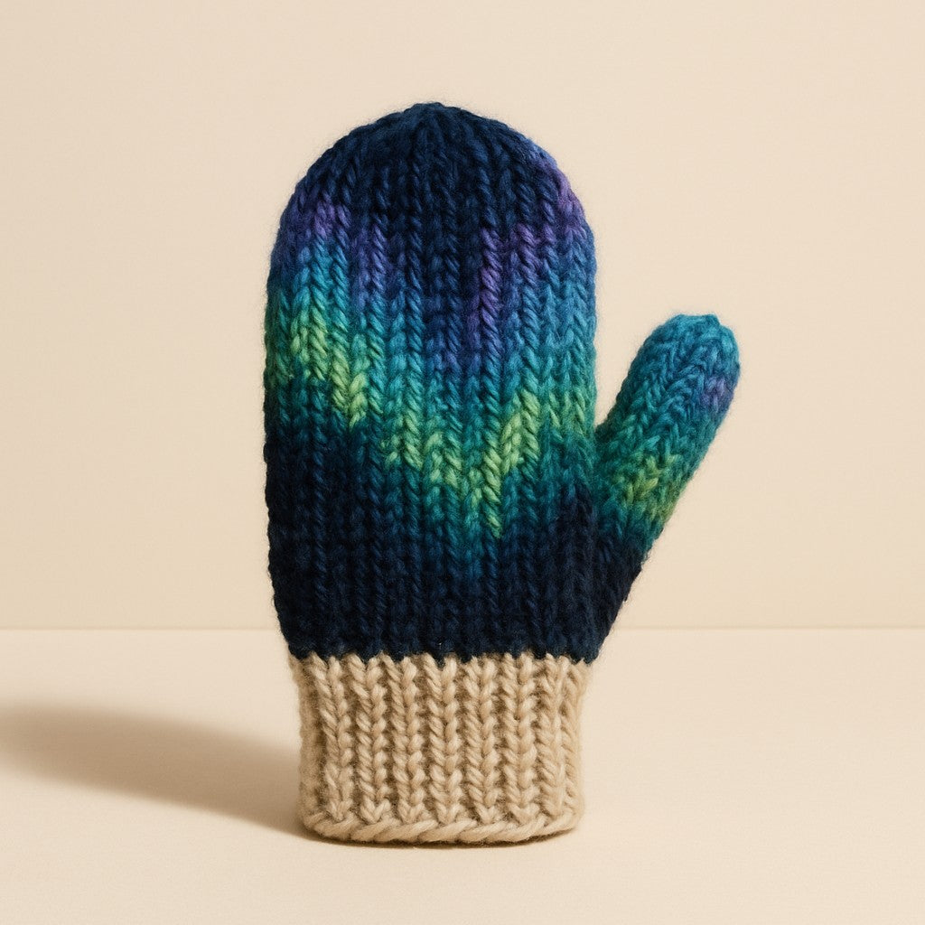 Yarnspresso — Northern Lights Mittens — Cakes Aran Crochet Pattern