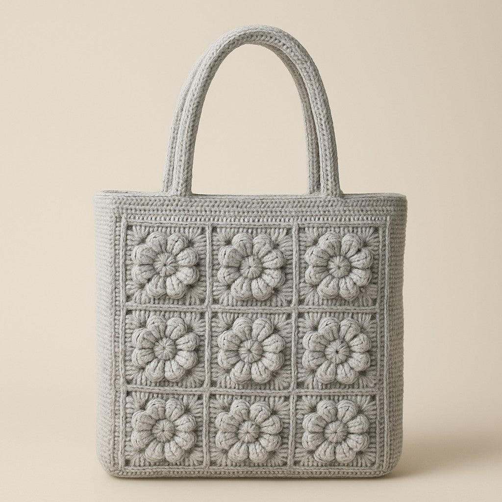 Yarnspresso — Seaside Blossom Beach Tote — Knitting Pattern