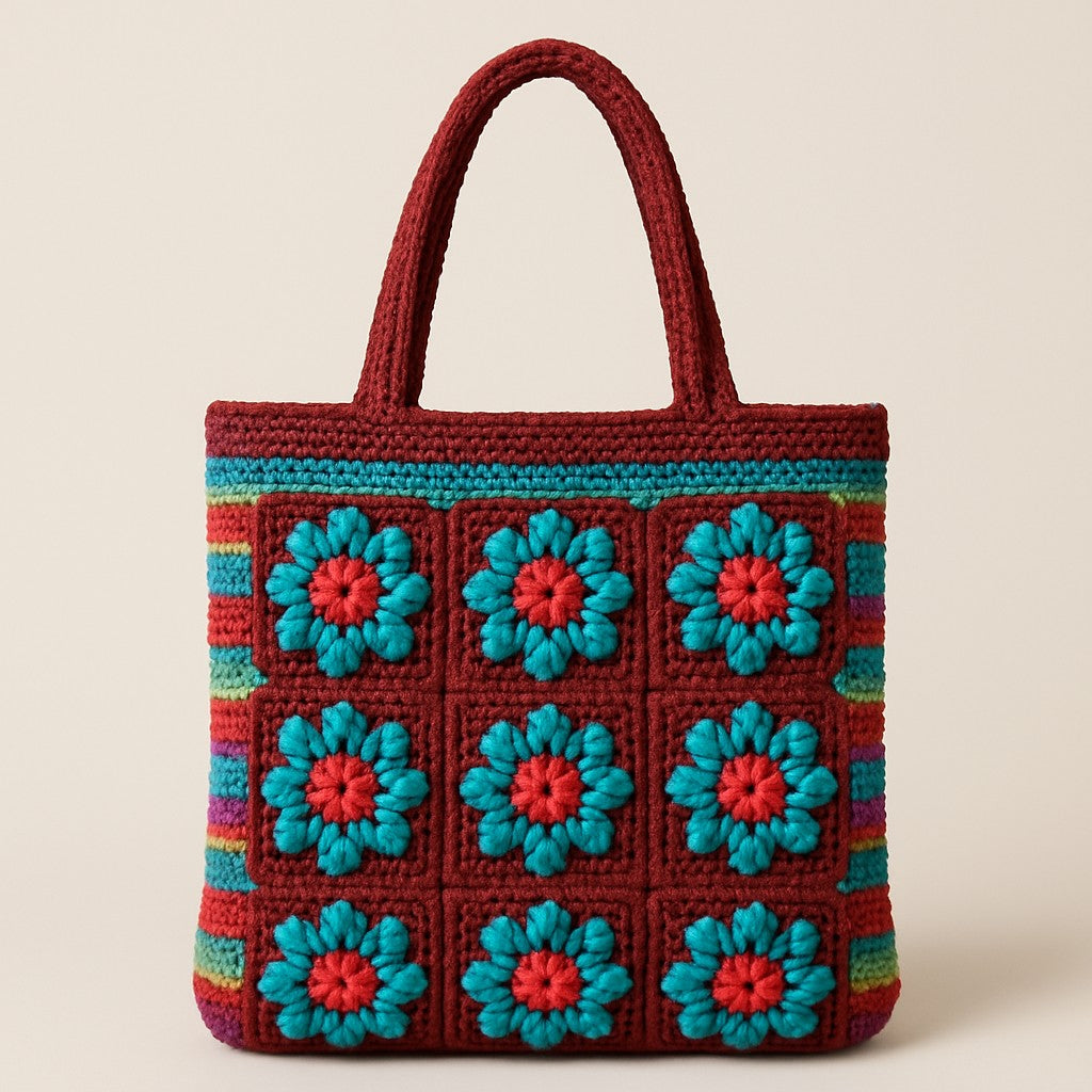 Yarnspresso — Summer Bloom Beach Tote Bag — Crochet Pattern