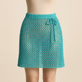 Yarnspresso — Turquoise Mesh Beach Skirt Cover-up — Knitting Pattern