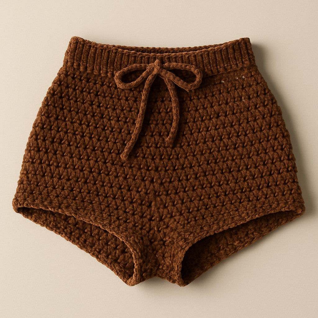 Yarnspresso — Velvet Chenille Crochet Festival Shorts — Crochet Pattern
