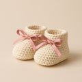 Yarnspresso — Whimsical Ribbons Baby Booties — Amigurumi Cotton Crochet Pattern
